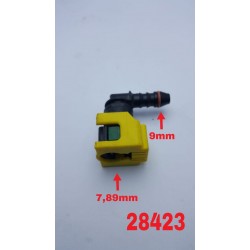 Yakıt Hortum Jack Soketi Star 9mm Hortum 7,89mm Soket Dişi 90° Derece Dirsek Yakıt Soketi Oringli EHIPW >PA610<