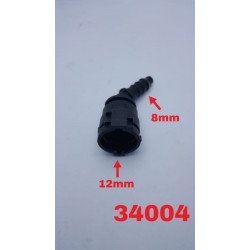 Yakıt Hortum Jack Soketi  8mm Hortum 12mm Soket Dişi 45° Derece Dirsek Yakıt Soketi NW6 rg11