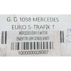G.D 1057 Mercedes EURO 5 Motor Enjektör Geri Dönüş  Jack Soketi 