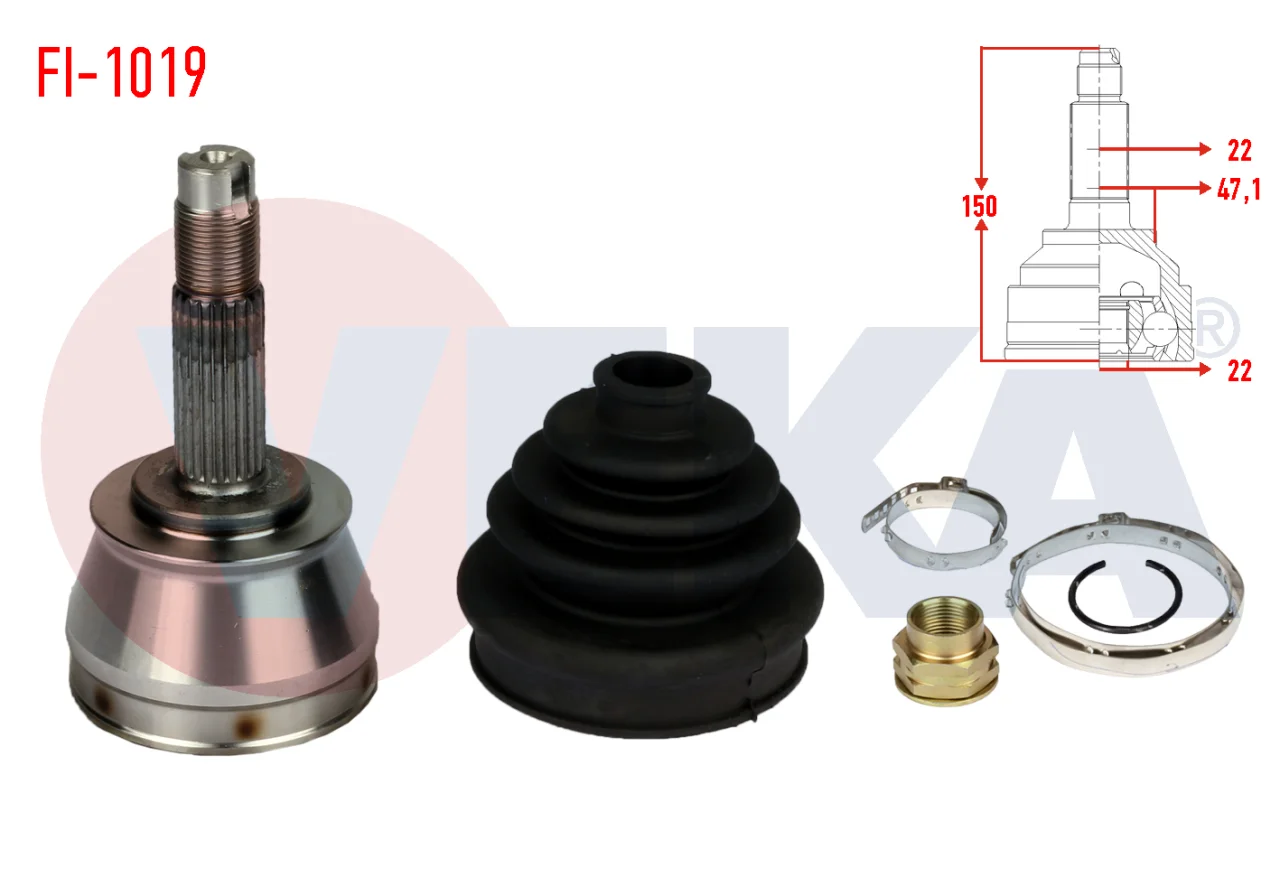 Fiat Palio Albea 1.2 16V Aks Kafası - VEKA Marka Yedek Parça