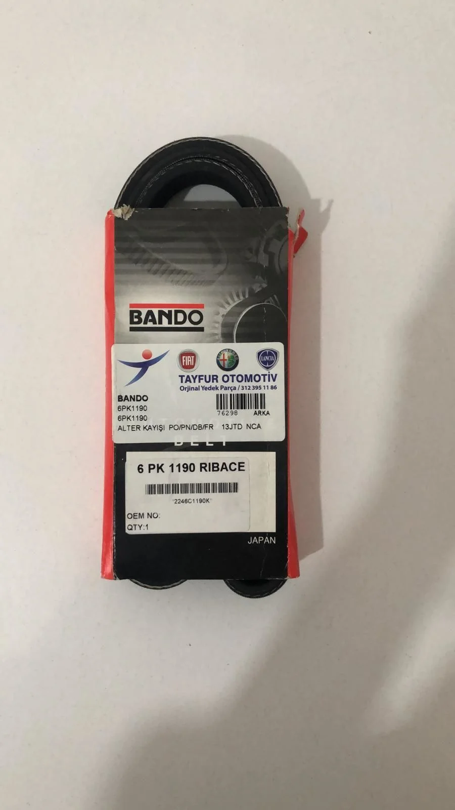 Fiat Palio Albea Punto Doblo Fiorino 1.3 JTD Alternatör Kayışı - BANDO