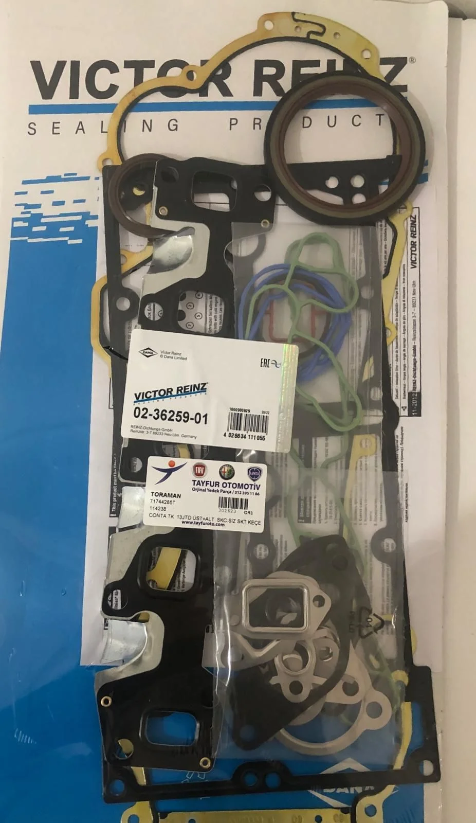 Fiat 1.3 JTD Komple Motor Conta Takımı - Doblo, Fiorino, Linea, Grande Punto, Albea, Palio - TORAMAN Marka