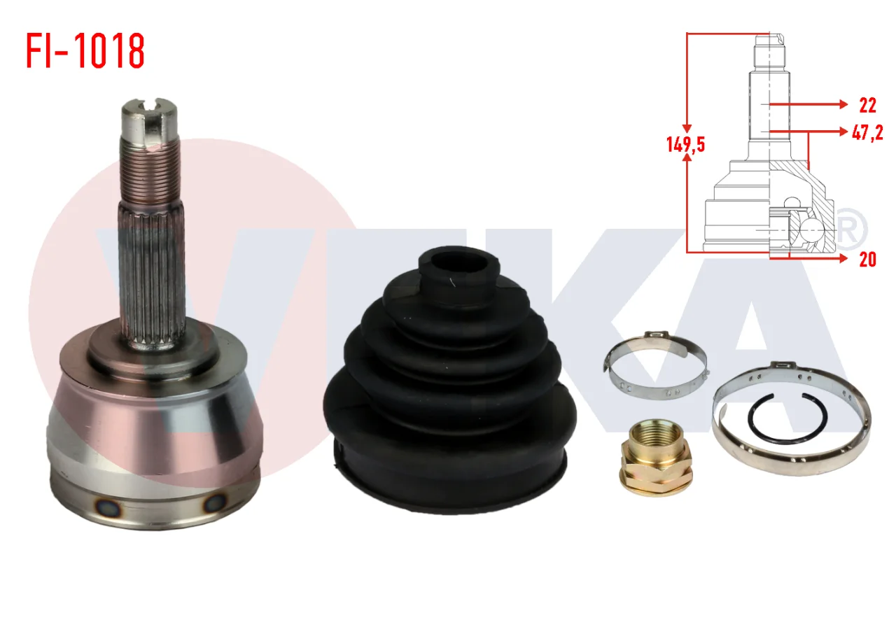 Fiat Palio Albea 1.2 8v 16v Dış Aks Kafası - VEKA Marka