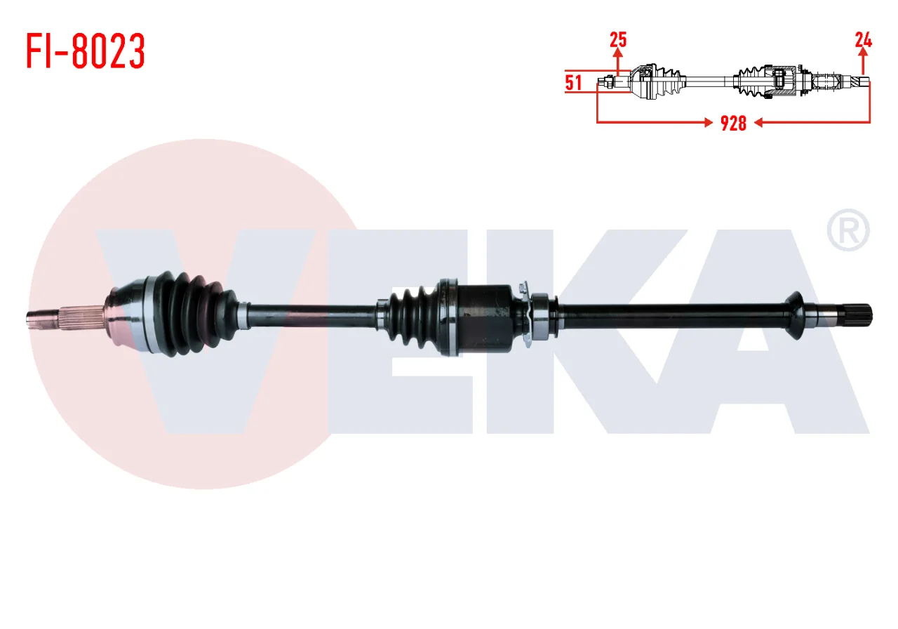 Fiat Palio Albea 1.3 JTD Sağ Ön Aks VEKA Marka