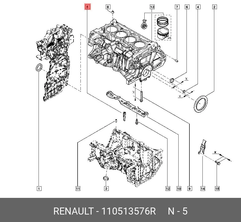 Renault Mais Megane 4 Duster 2 Su Devre Tapası 1.3 Tce H5H 110513576R (2018-2024)