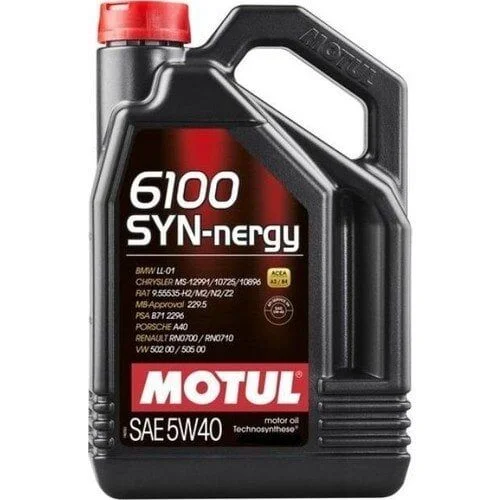 Motul 5W/40 SYN-nergy 6100 Motor Yağı 5 LT (Renault Clio, Megane, Fluence, Kangoo Uyumlu)
