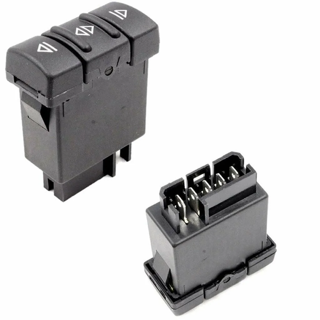 Renault R19 Europa Sol Ön Cam Düğmesi Butonu 5 Fişli Sagem (7700817339)