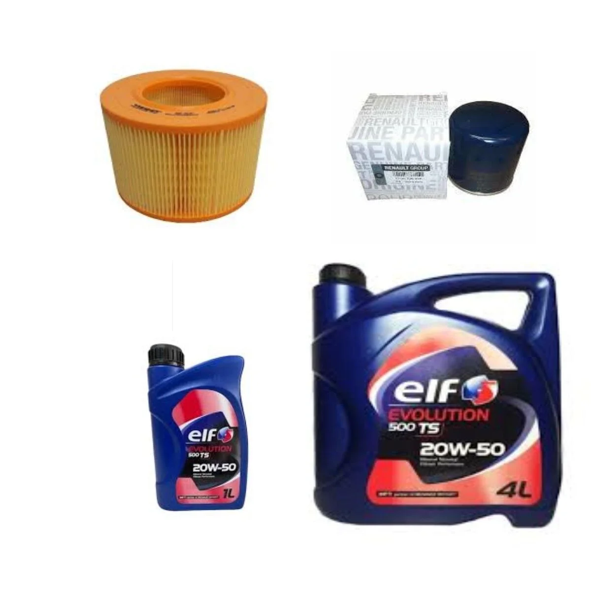 Renault R21 Manager 1.7 8V F2N Periyodik Yağ Bakım Seti (ELF 20W50 Motor Yağı, Mais Yağ Filtresi ve Hava Filtresi)