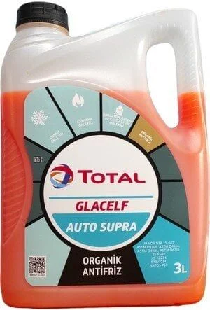 Total Glacelf Auto Supra Organik Kırmızı Antifriz 3 Litre - Renault Fluence (2010-2013) Uyumlu